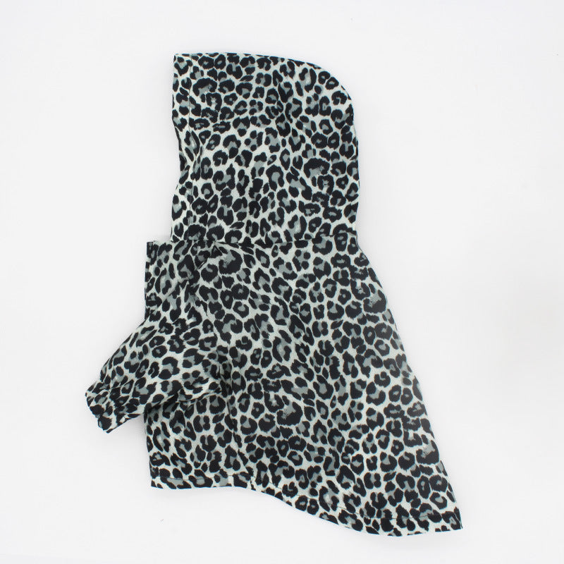 Pet Coat Leopard Print Trench Coat