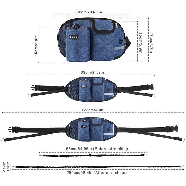 Dog Training Leash Waist Bag