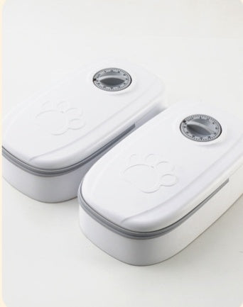 Automatic Pet Feeder Double Bowl