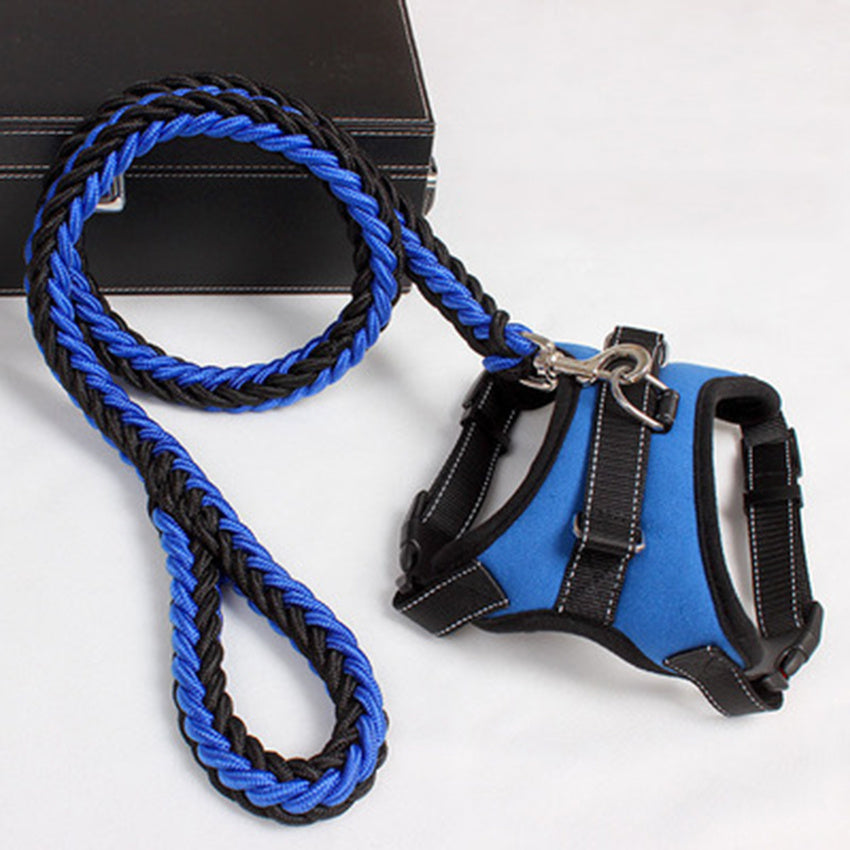 Dog leash chest strap