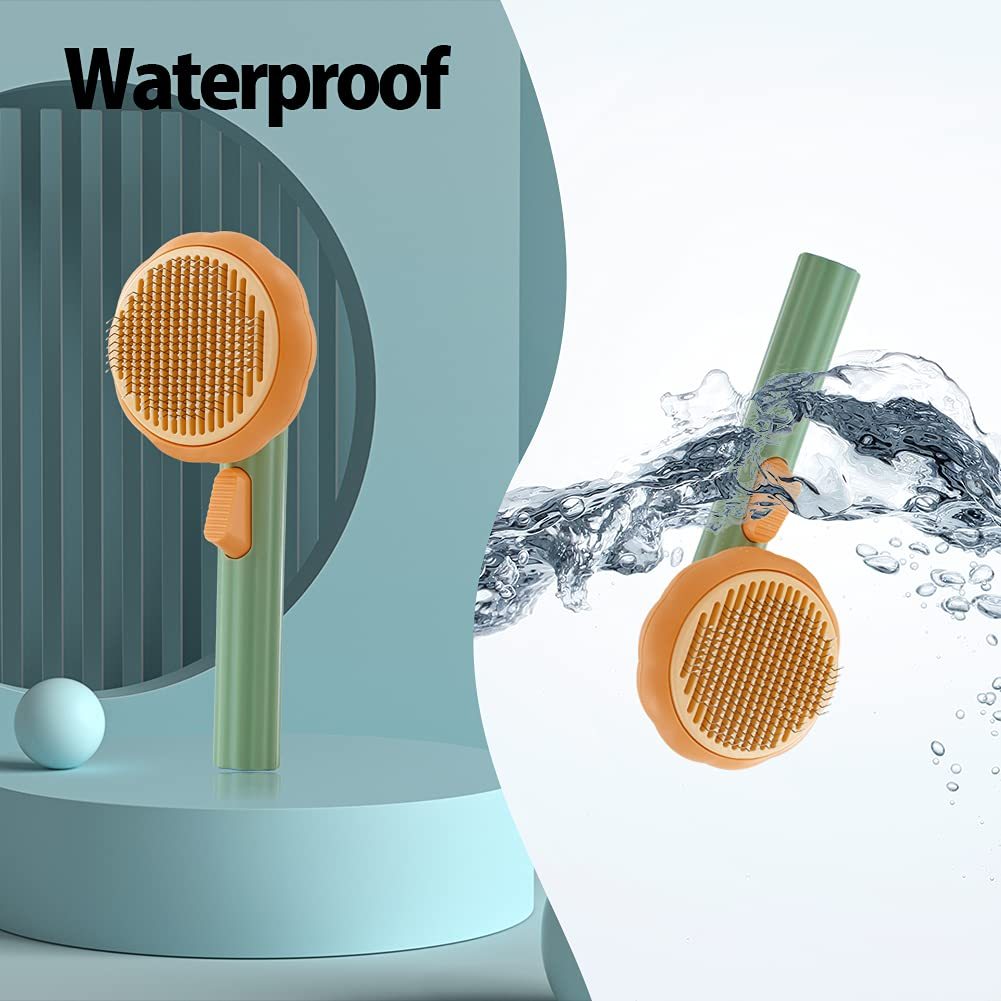 Pet Pumpkin Brush Grooming Self Cleaning Brush