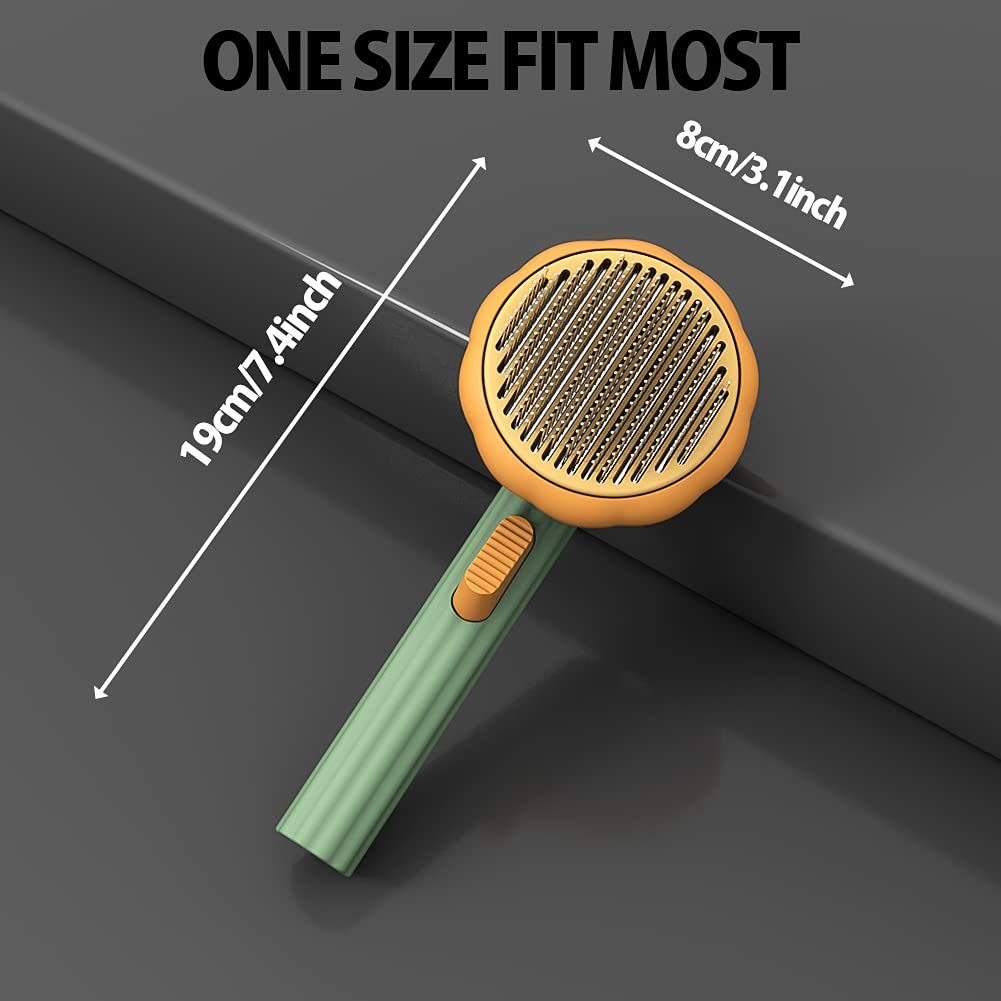 Pet Pumpkin Brush Grooming Self Cleaning Brush