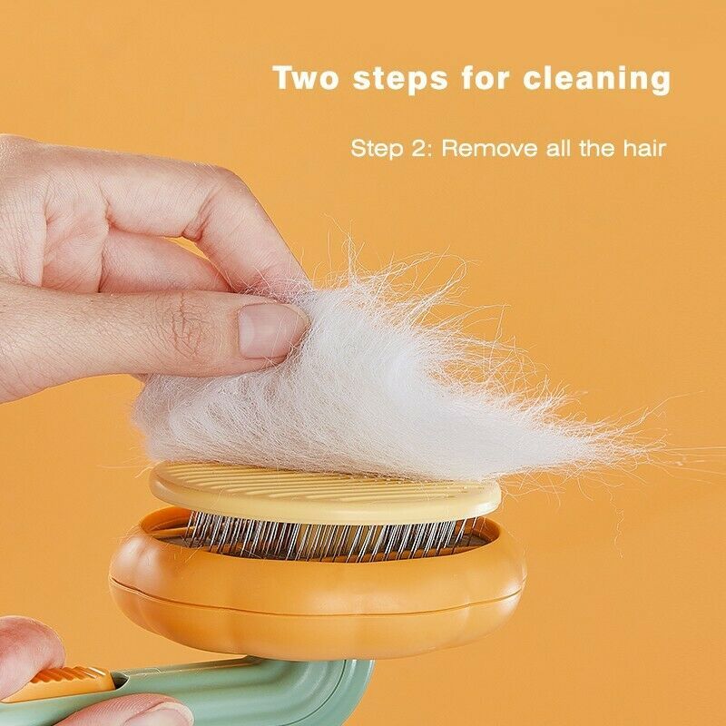 Pet Pumpkin Brush Grooming Self Cleaning Brush