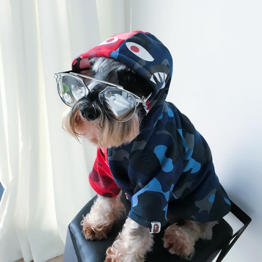 Thick warm sweater pet clothes