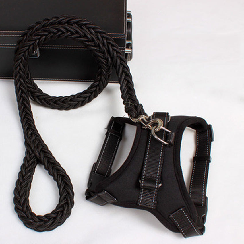 Dog leash chest strap