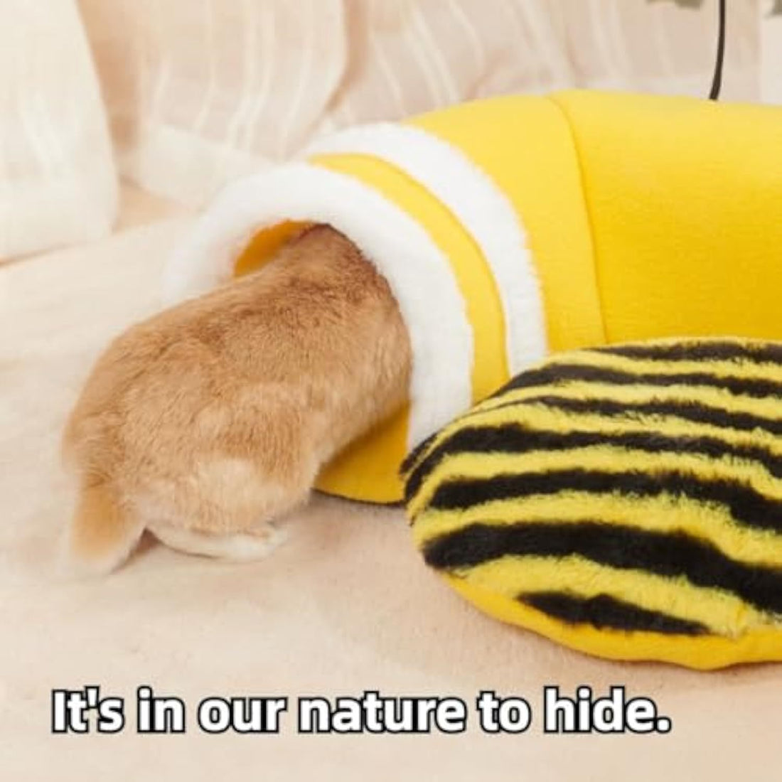 Warm Rabbit Hideout Tunnel Bed