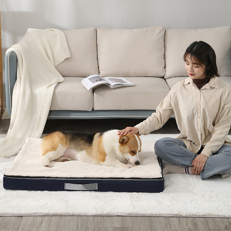 Big Pet Plush Memory Foam Bed