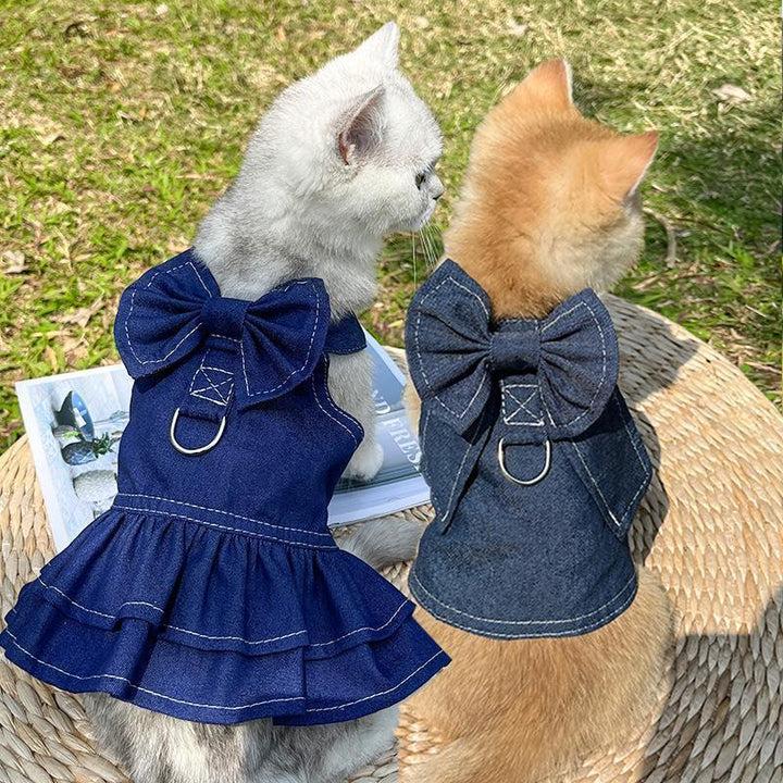 Pet Cat Walking Out Chest Back Leash