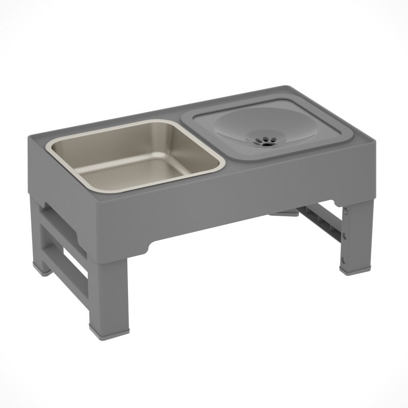Dog Double Bowl Stand Adjustable Height