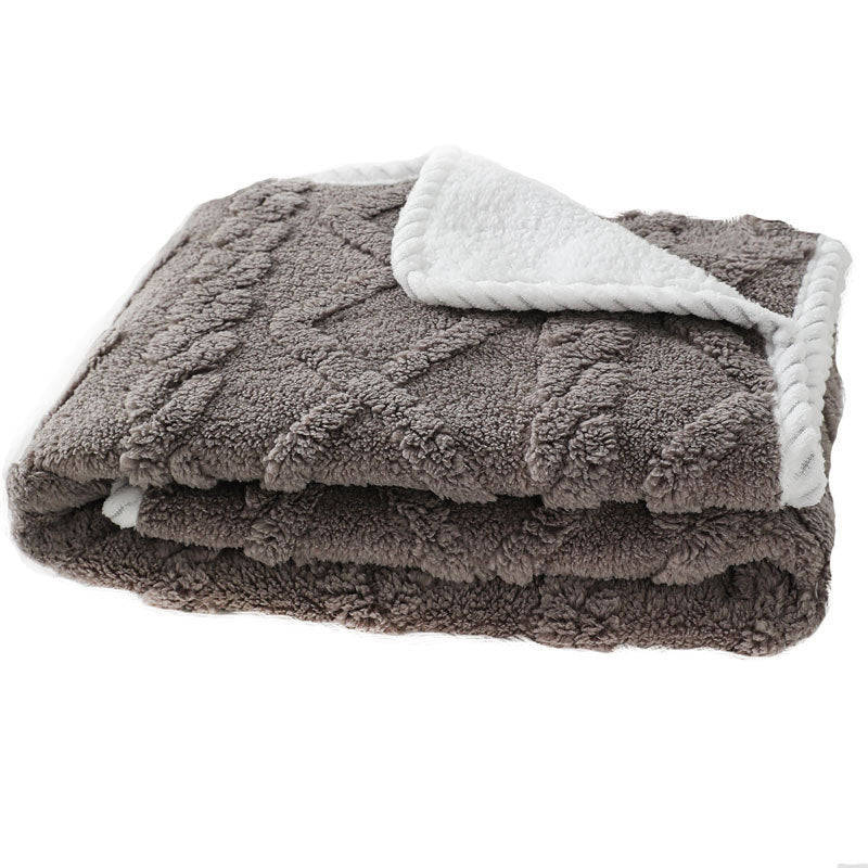 Pet Plush Blanket Thick Warm