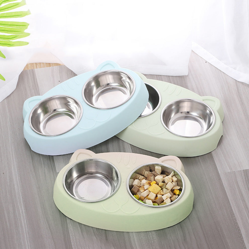 Pet Double Bowls Stainless Steel