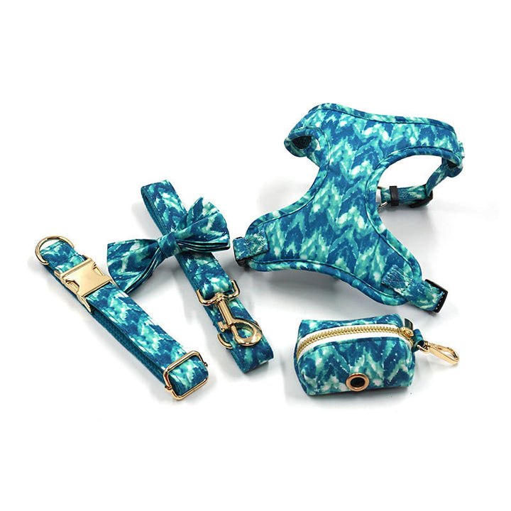 Pet Collar Leash Bow Knot