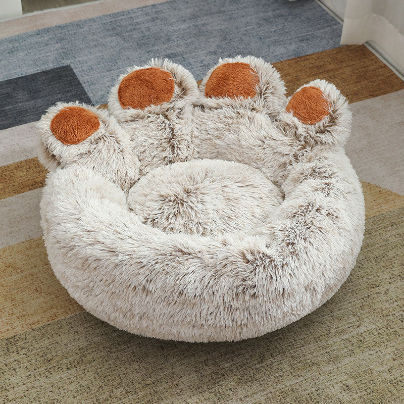 Plush Cathouse Doghouse Pet Bed