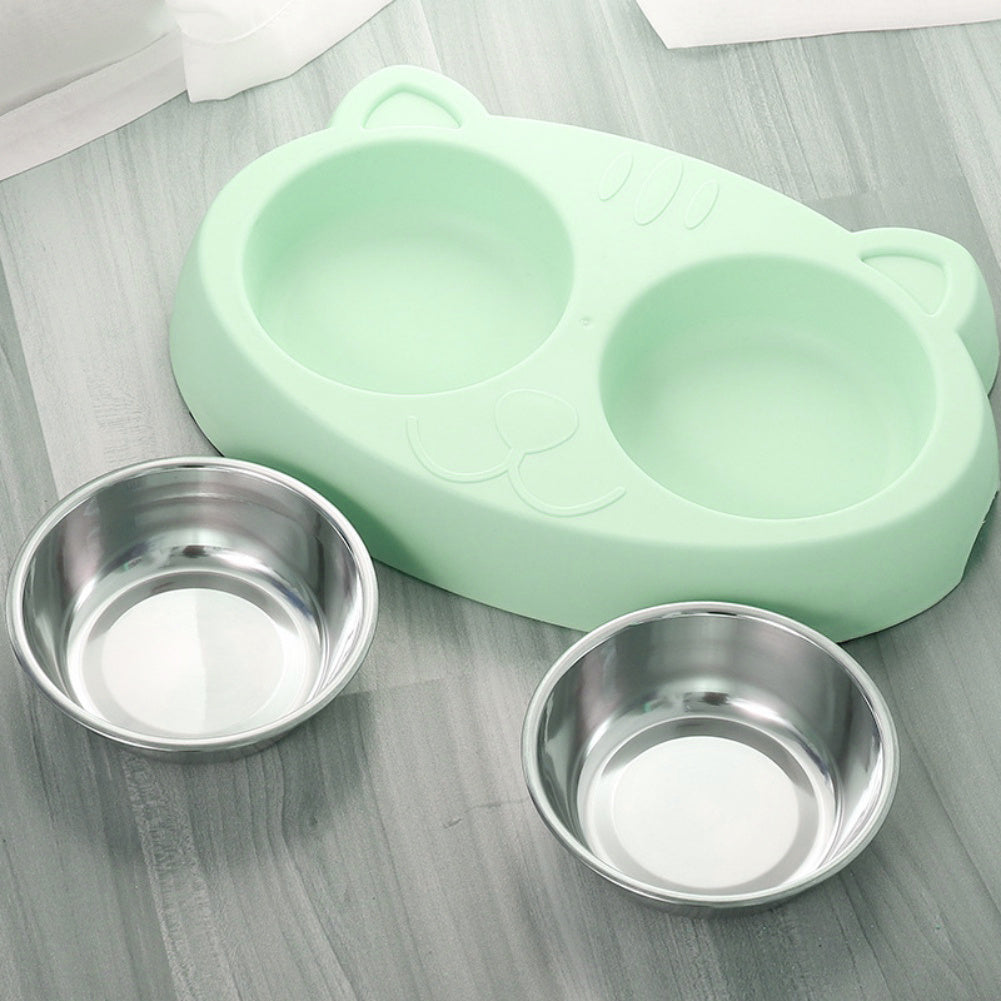 Pet Double Bowls Stainless Steel
