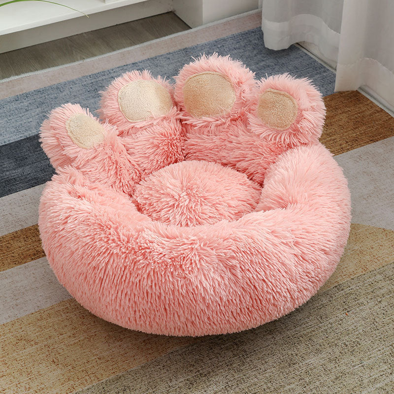 Plush Cathouse Doghouse Pet Bed