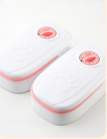 Automatic Pet Feeder Double Bowl