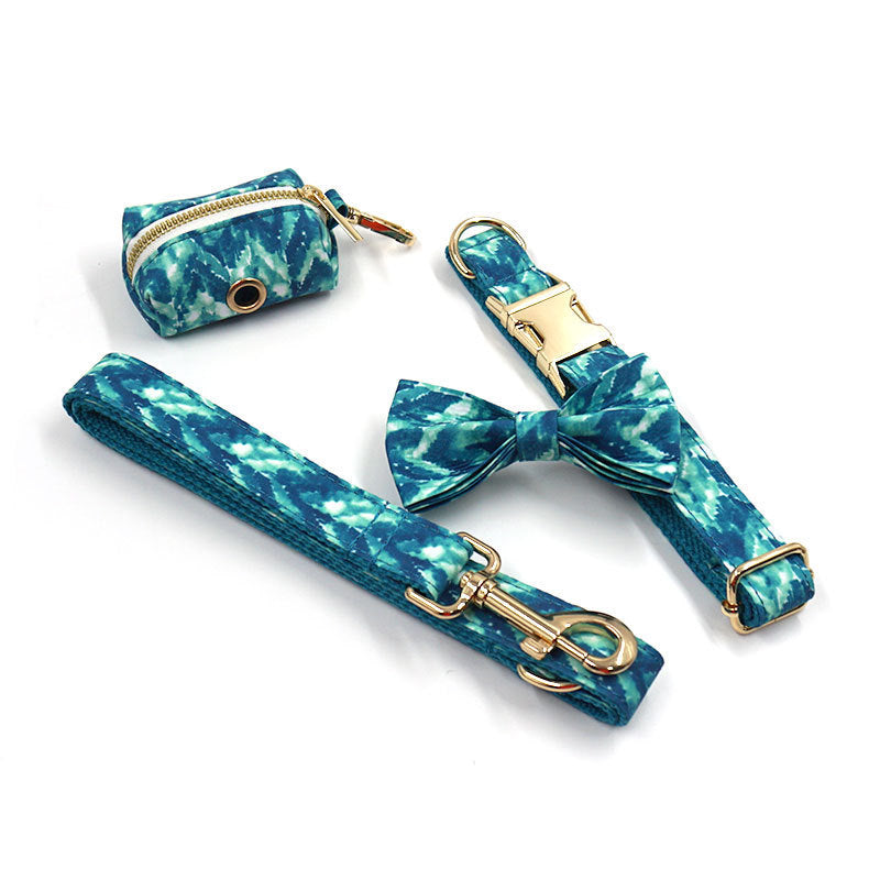 Pet Collar Leash Bow Knot