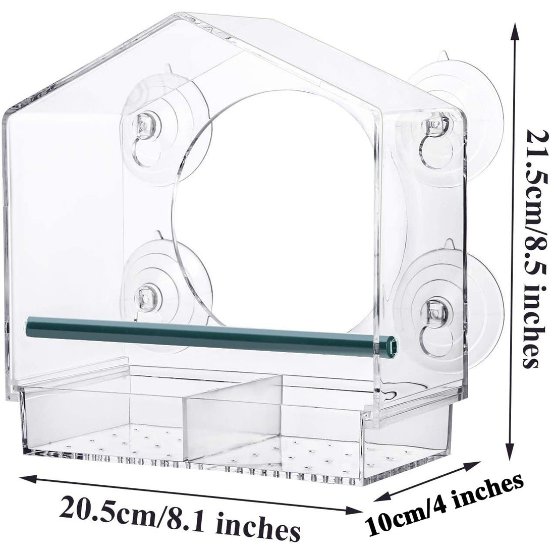 Hanging Transparent Acrylic Bird Feeder