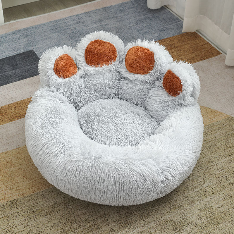 Plush Cathouse Doghouse Pet Bed