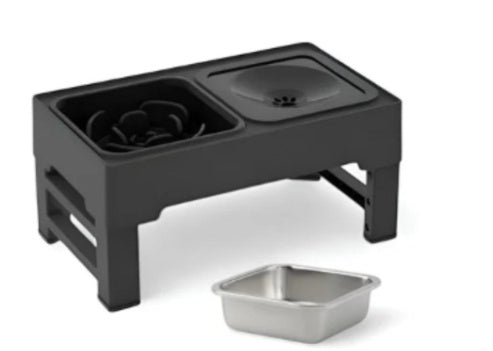 Dog Double Bowl Stand Adjustable Height