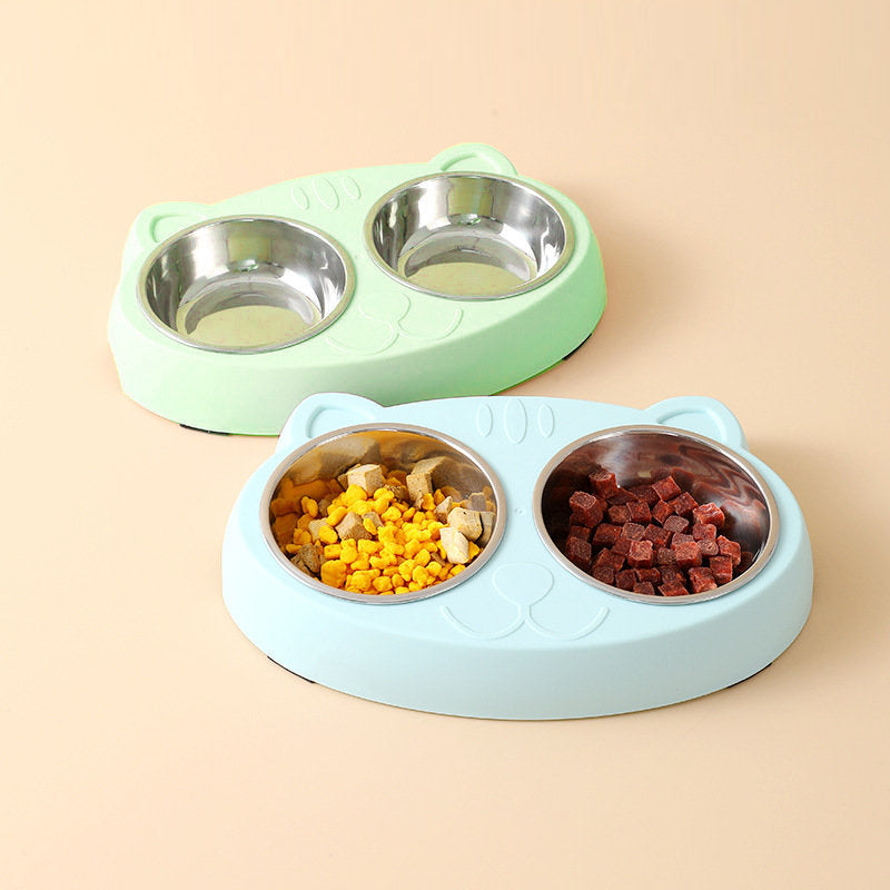 Pet Double Bowls Stainless Steel