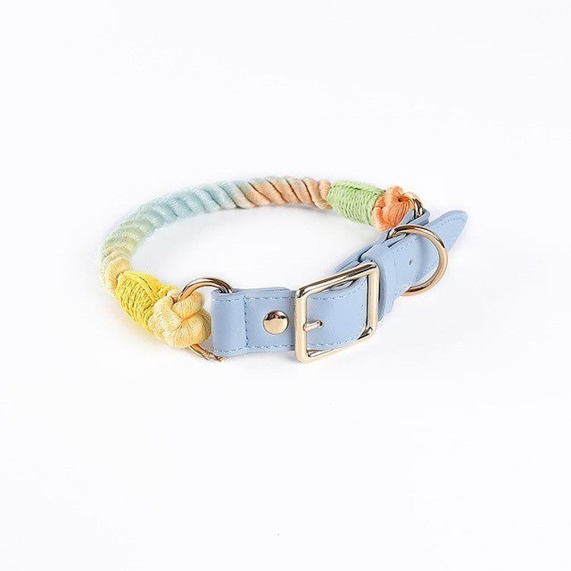 Cotton Woven Leather Pet Leash