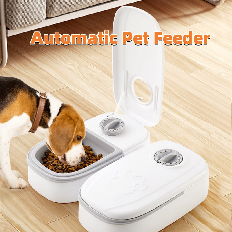Automatic Pet Feeder Double Bowl