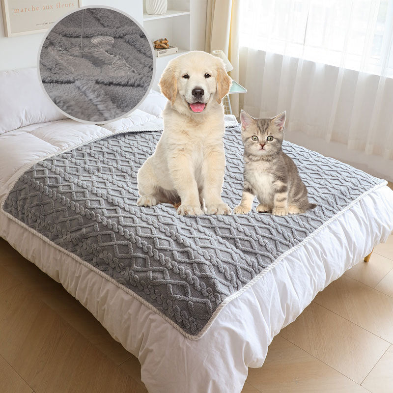 Pet Plush Blanket Thick Warm