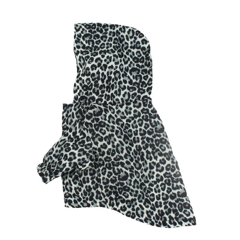 Pet Coat Leopard Print Trench Coat