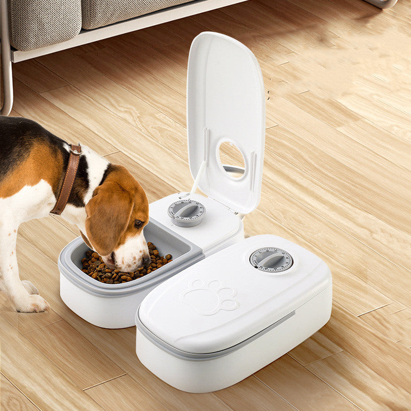 Automatic Pet Feeder Double Bowl